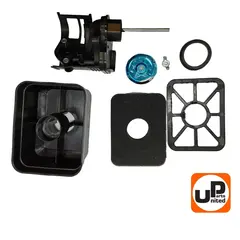 Корпус воздушного фильтра UNITED PARTS 168/170F, GX160/200 поролоновый ВФ, карб. с краником (90-0259)