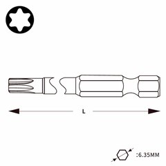 Бита T40 х50мм TORX Professional Wiha 7045Z 33928