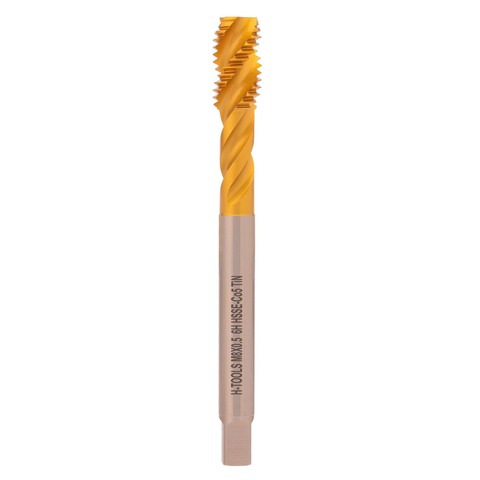 Метчик М 8,0х0,5 (Машинный, винт.) DIN374 HSSE-TiN 6h C/2-3P R45 90мм a=4,9 H-Tools 513X01-D2-0083