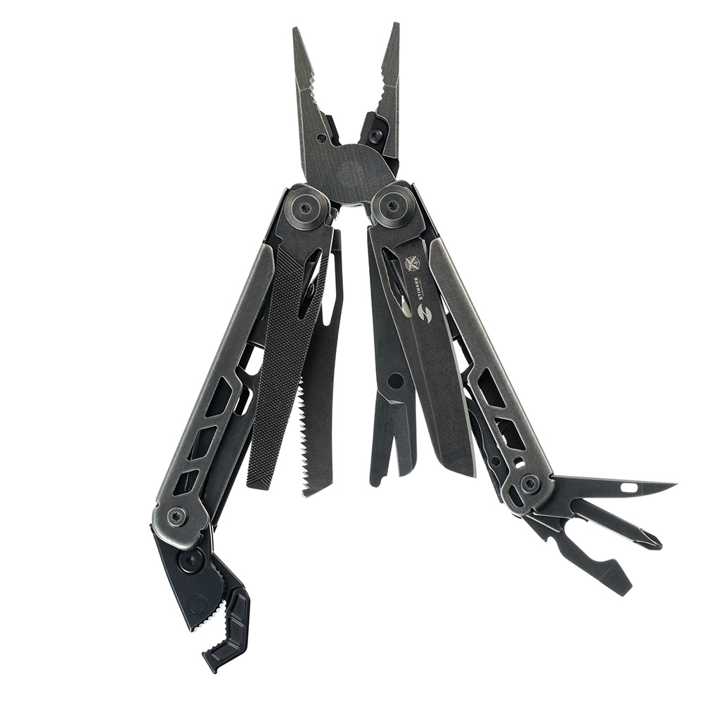 Мультитул Stinger 116 х 25 мм, 16 функций, сталь 440A/420A, нейлоновый чехол