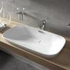 TOTO NEOREST LW3717HY#XW Раковина 746x448x173(50) мм, полувстраиваемая, без отв. под смес, с переливом, CeFiONtect, цвет: белый