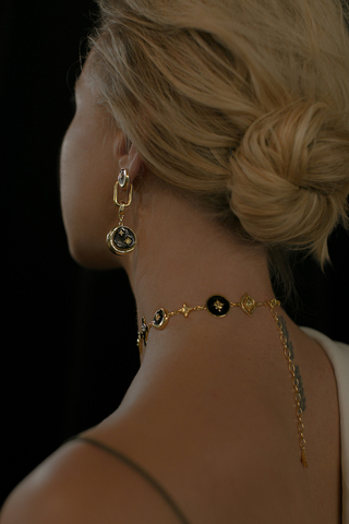 Серьги Алиот, серебро 925, позолота 18k 6