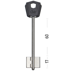 Заготовка сувальдного ключа 13283 KRT1DP KRIT GRIT