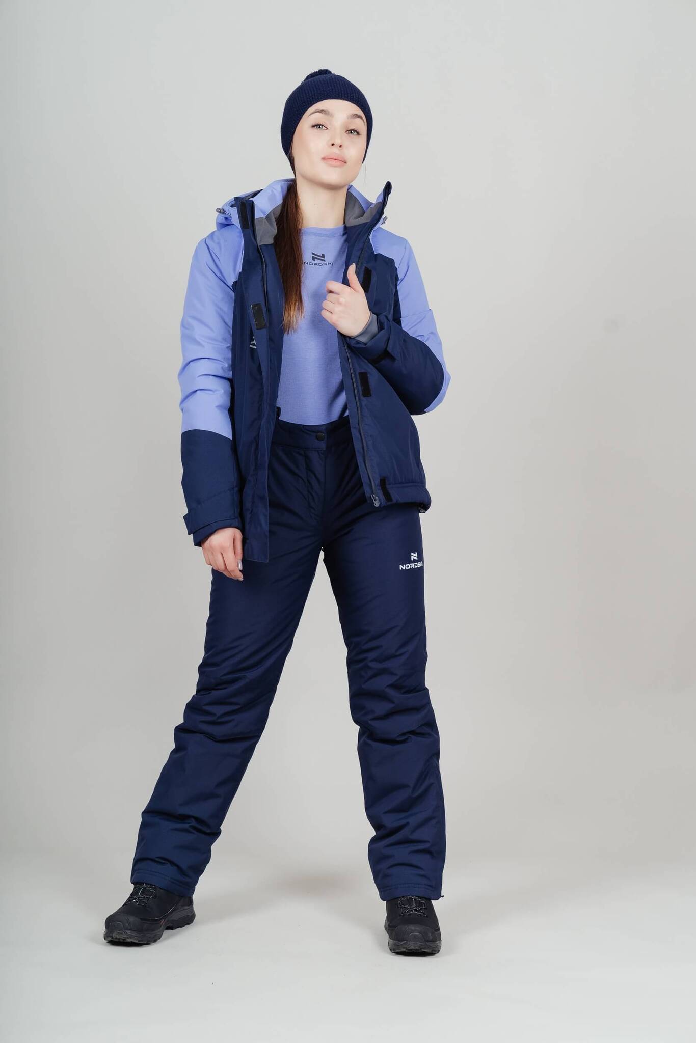 Женская лыжная утепленная куртка Nordski Mount 2.0 dark blue-lavender - 12