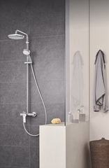 Душевая система с однорычажным смесителем настенного монтажа, GROHE Tempesta Cosmopolitan System 210, хром, (26224001)