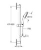 GROHE Tempesta 27644003 Душевой набор, 3 режима струи, 8.4 л/мин, хром