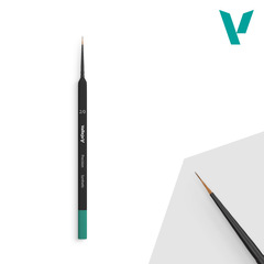 Round Synthetic Brush, Triangular Handle No. 2/0