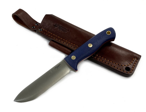 Нож Кедр, N690 конв., микарта синяя, 225.1656