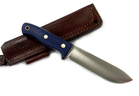 Нож Кедр, N690 конв., микарта синяя, 225.1656