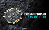 Плата распределения питания Foxeer PDB400 400A 8S, до 2-х батарей (4-8S + 4-8S), х4 ESC (MR1805)