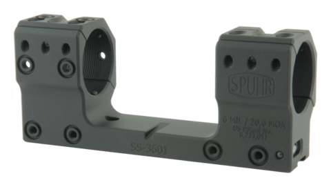 Тактический кронштейн SPUHR D30мм на 11mm (Sauer STR), H35мм, наклон 6MIL/ 20.6MOA (SS-3601)
