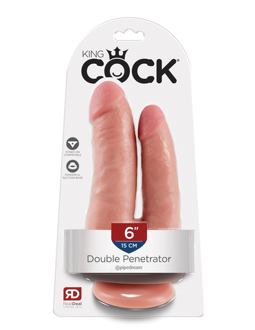Фаллоимитатор King Cock Double Penetrator - Flesh Pipedream 551221PD