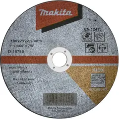 Отрезной диск по металлу WA36R 180х2 мм Makita D-18786