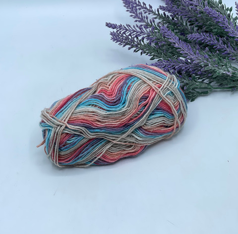 Stock Arcobaleno 300-500м/100 гр. 75% Меринос 25%Полиамид , Мультиколор, 40465
