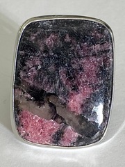 Родонит ПР (кольцо из серебра)