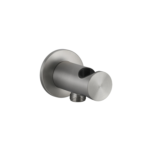 Gessi 316 54161#239 Держатель для душевой лейки с выводом воды на 1/2", цвет: steel brushed