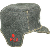 Кепка для бани серая - 2