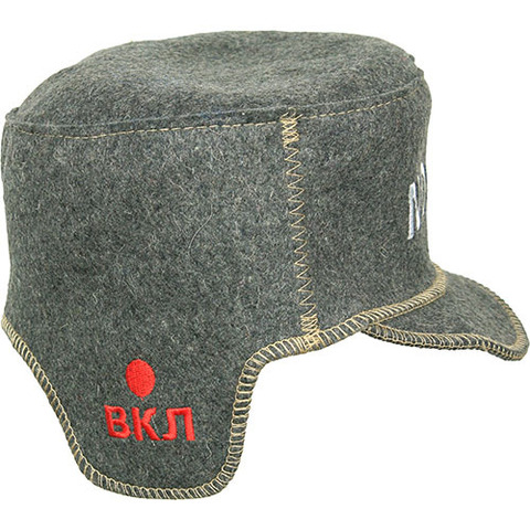 Кепка для бани серая - 3