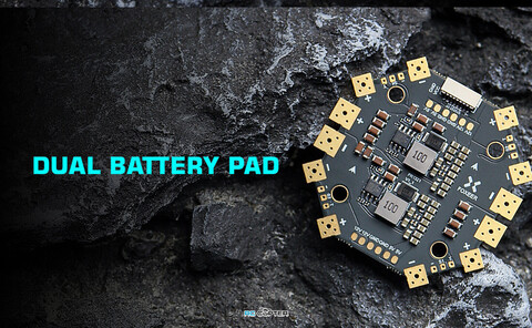 Плата распределения питания Foxeer PDB400 400A 8S, до 2-х батарей (4-8S + 4-8S), х4 ESC (MR1805)