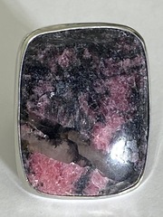 Родонит ПР (кольцо из серебра)