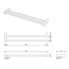 Decor Walther Corner 0560400 Полотенцедержатель, цвет: хром