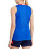 Asics Russia Sleeveless Tee женская волейбольная майка синяя - 2