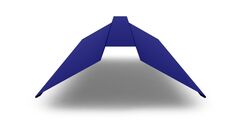 Планка конька плоского с покрытием Полиэстер 0,45мм, цвет RAL 5002 2м