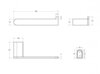 Cezares Stylus STYLUS-PH-01 Держатель туалетной бумаги, цвет: хром