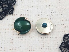 Пуговицы костюмные, на ножке, d 2 см, зелёный
