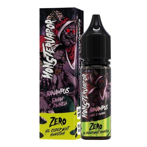 Жидкость MONSTERVAPOR Salt 0% 30 ml - Banampus (банан с дыней)