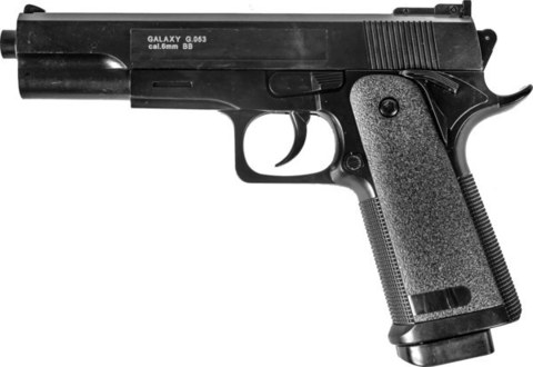Страйкбольный пистолет Galaxy G.053 Colt 1911 пластиковый, пружинный