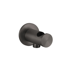 Gessi 316 54161#707 Держатель для душевой лейки с выводом воды на 1/2", цвет: brushed black metal pvd фото