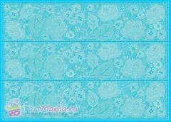 Силиконовый коврик для гибкого айсинга  «Роза Мантилья»