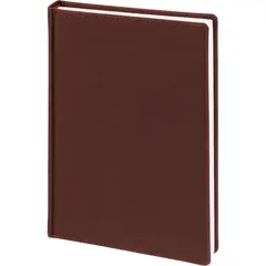 Ежедневник датированный 2026 А5+ VELVET бордовый 3-123/02