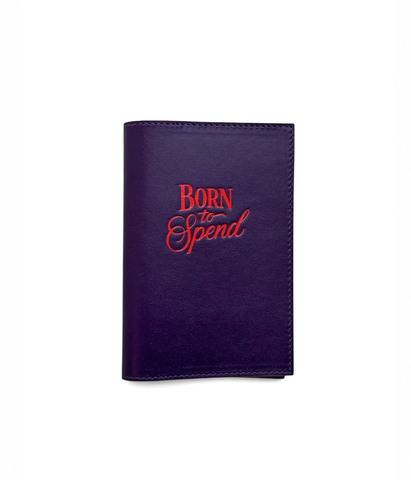 Обложка для паспорта PURPLE (BORN TO SPEND)