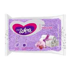 Губка для тела Fresh idea Массаж прямоугольник 140х90х50мм