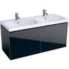 Geberit Acanto 500.613.16.1 Тумба под раковину, 119x53.5x47.6см, черный / лакированный матовый, черный / глянцевое стекло