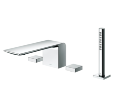 TOTO NEOREST TBP02202R Смеситель на борт ванны на 4отв, с ручным душем, цвет хром фото