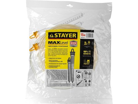 STAYER 15 м, d 6 мм, гидроуровень (3486-06-15)