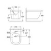 GROHE Euro 39208000 Биде подвесное