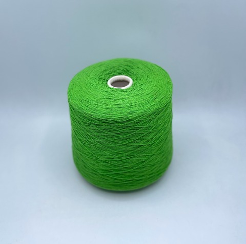 Luxury Selection by Ri.Go(пр.Италия), art-Bourette silk ,2/15 750м/100гр, 100%Буретный шелк, цвет-Зеленое яблоко ,арт.30536