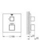 GROHE Grohtherm Cube 24153000 Термостат для душа встраиваемый на 2 потребителя