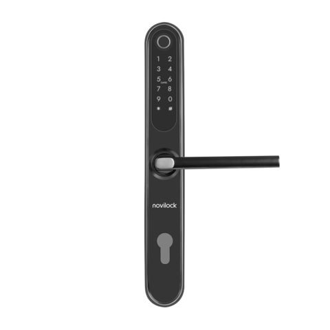 Врезной электронный дверной замок Home Slim BLACK Novilock v.4238