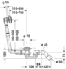 Duravit 790226000001000 Слив-перелив