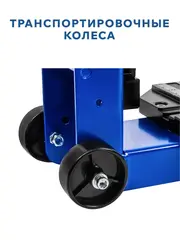 Плиткорез ручной КОБАЛЬТ 800 х 16 мм, монорельс, ц/м рама, 1 выносная нога, лаз. ук-ль, трансп. колёса, ролик ВК8 TIN 22х6х6 мм (919-340)