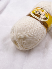 Пряжа ADELIA "ДЖЕЙК КЛАССИК" / "JAKE CLASSIC" 75% шерсть, 25% нейлон 100 г 410 м ± 15 м СК/Распродажа №01 белый