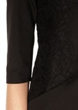 Платье из вискозы с кружевом ERMANNO SCERVINO
