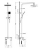 Timo Selene SX-2013/17 Душевая система, цвет: золото