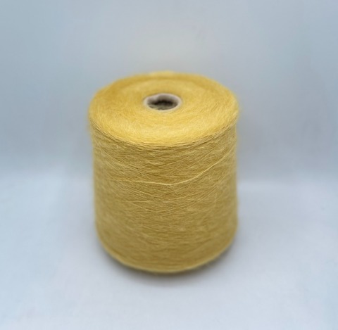 Бобинная пряжа (пр.Италия),art-Silkid 950м/100гр,75%Суперкид мохер  25%Шелк , цвет- Горчица , арт.28069