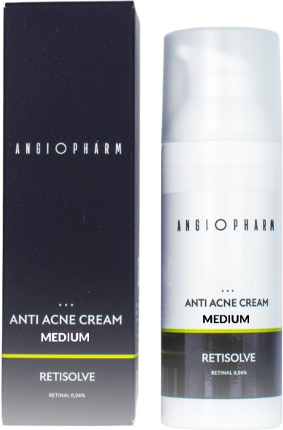 Крем для проблемной кожи с ретиналем ANGIOPHARM Anti Acne Cream Medium 50мл
